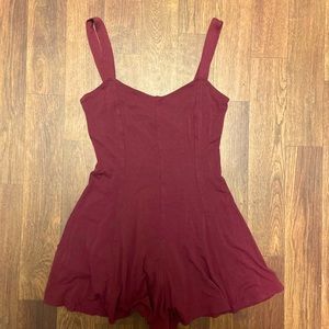 Burgundy Romper
